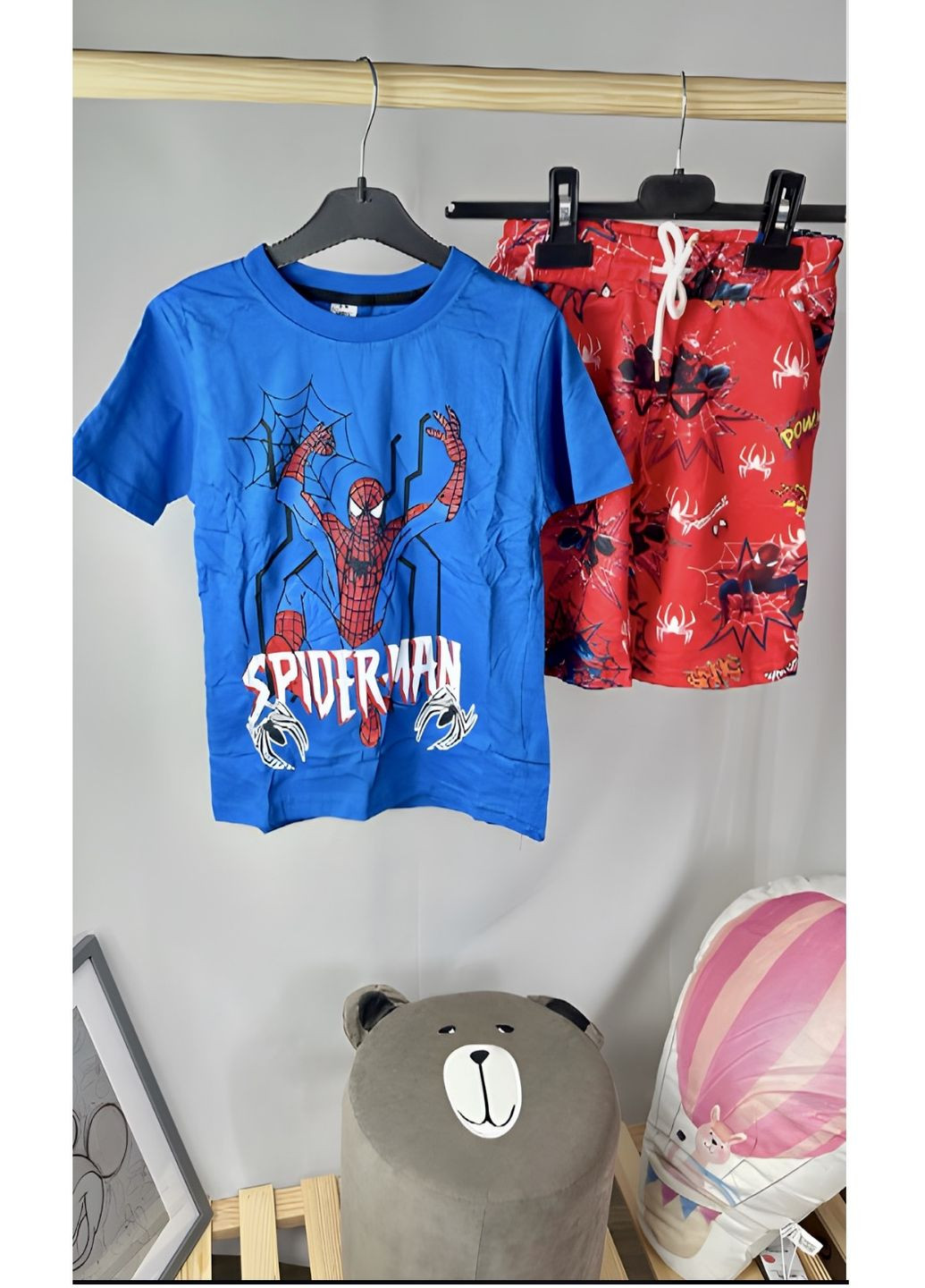 Комплект (футболка, шорты) Spider Man (Человек Паук) KSTRW9521 No Brand футболка+шорти (294206714)