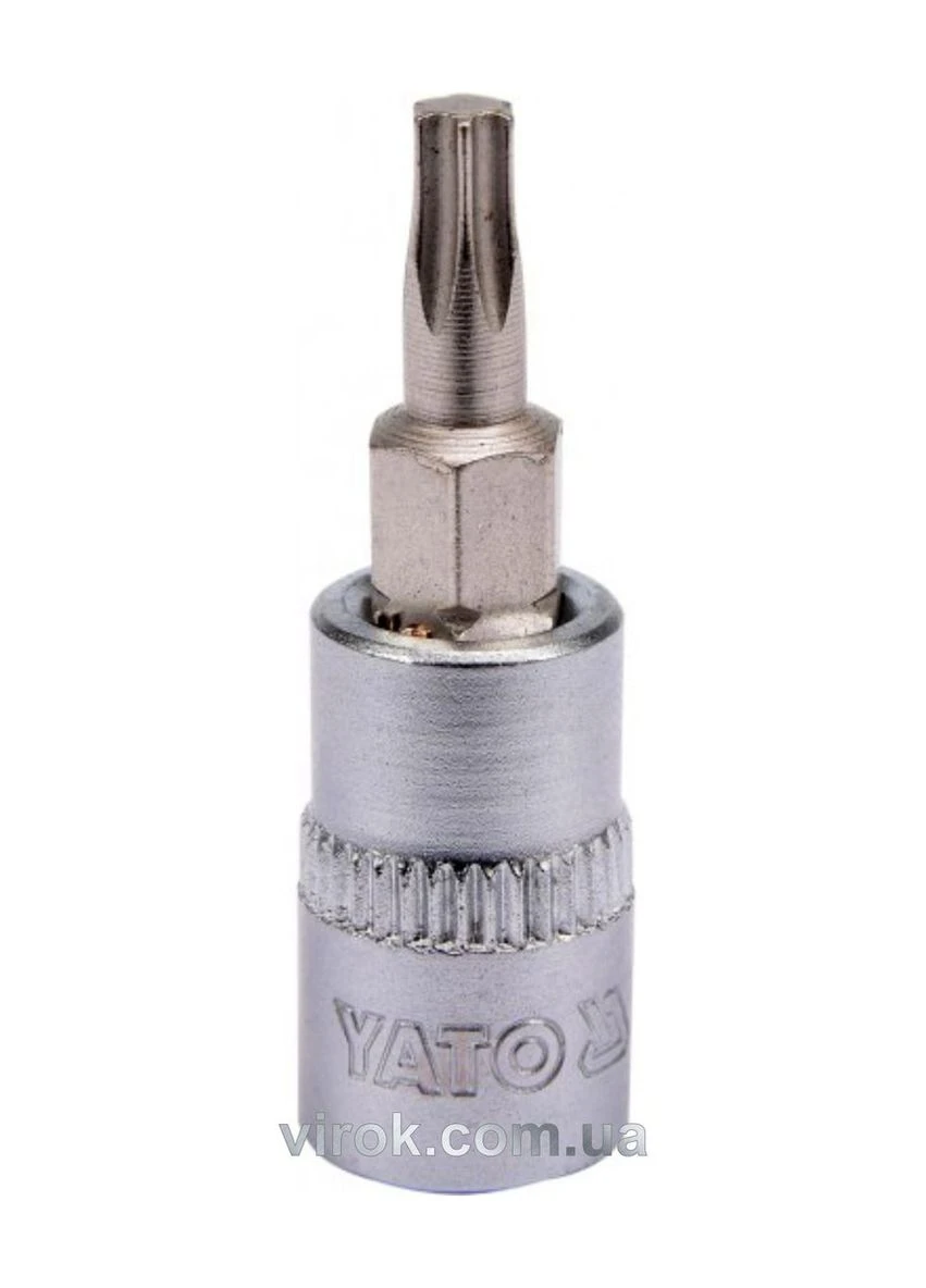 Головка торцева квадрат 1/4 "TORX" Т20, L= 37 мм [150/600] YATO (392894126)