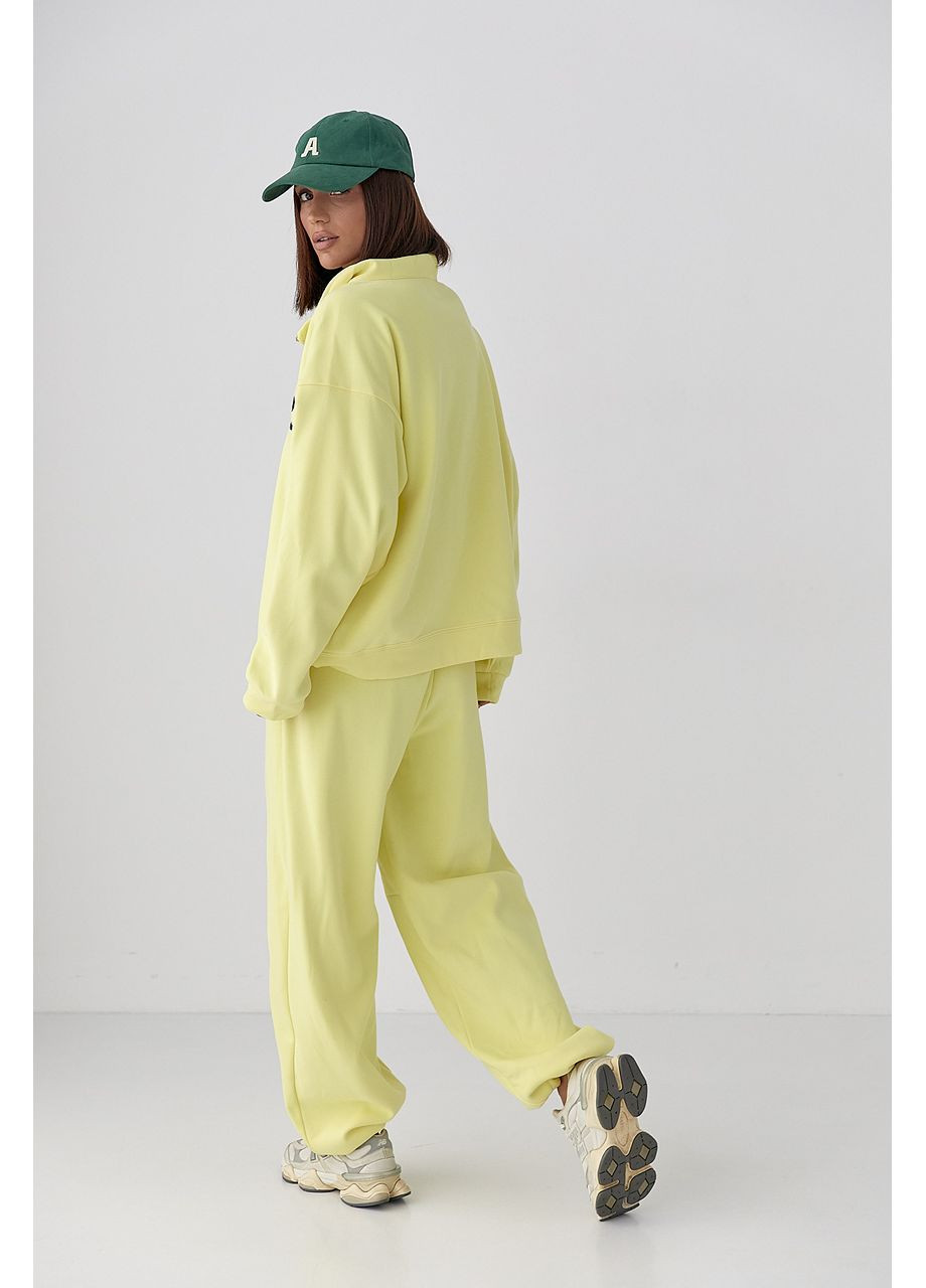 Спортивний теплий костюм з вільним світшотом та брюками Lurex (359479905)