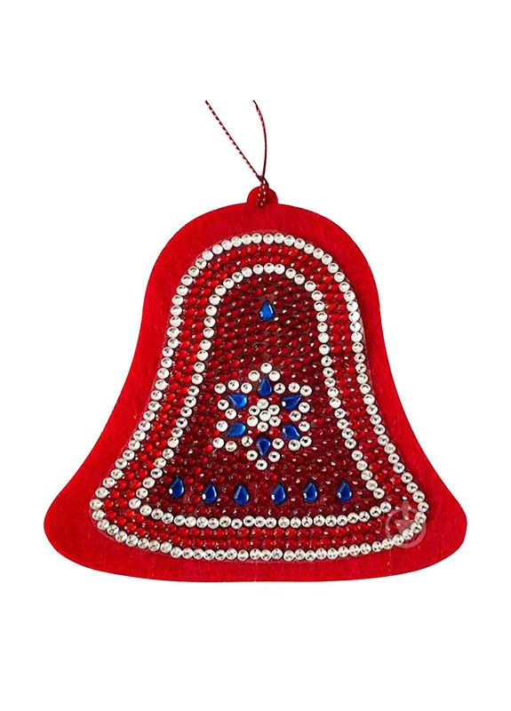 Набір для творчості зі стразами "Дзіночок новорічний" 178450, 10х10 см Bambi (366421532)