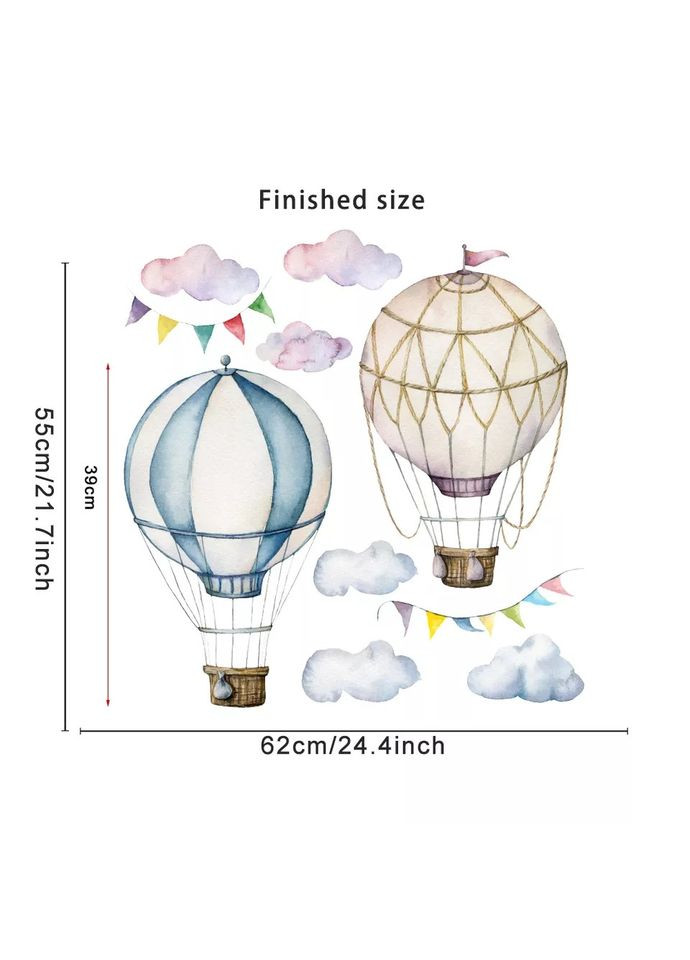 Декоративные наклейки 2 воздушных шара (лист 30 х 90см) Б156-23 No Brand (311603934)