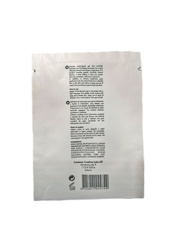 Пробник екстразволожувального гель-лубриканту Golden Touch (4 мл), водна основа Driminals (351581216)