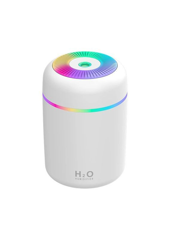 Міні зволожувач повітря H-02 з RGB підсвіткою, 300 мл, білий More (369156980)