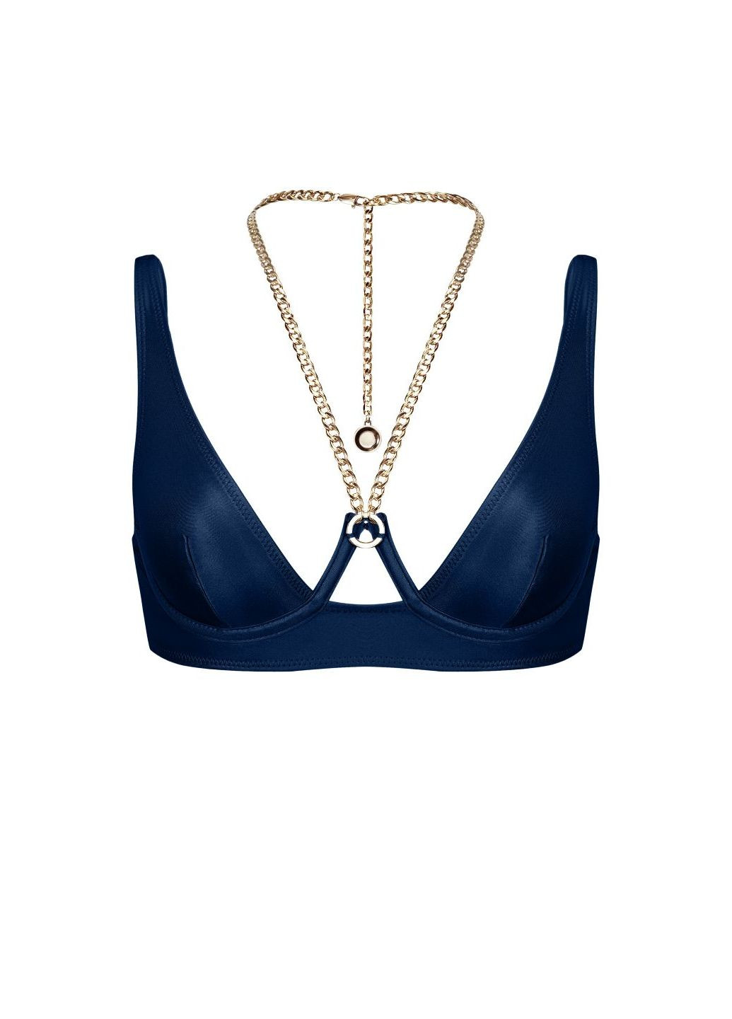 Купальний ліф на кісточках Mallorca з ланцюжком через шию синій Juli Briz (361869859)