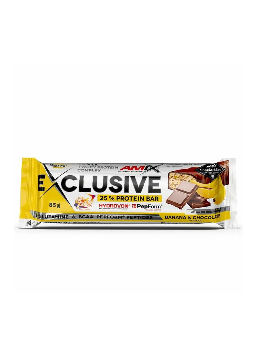 Батончик Exclusive Protein Bar банан-шоколад 85 г Amix (361401556)