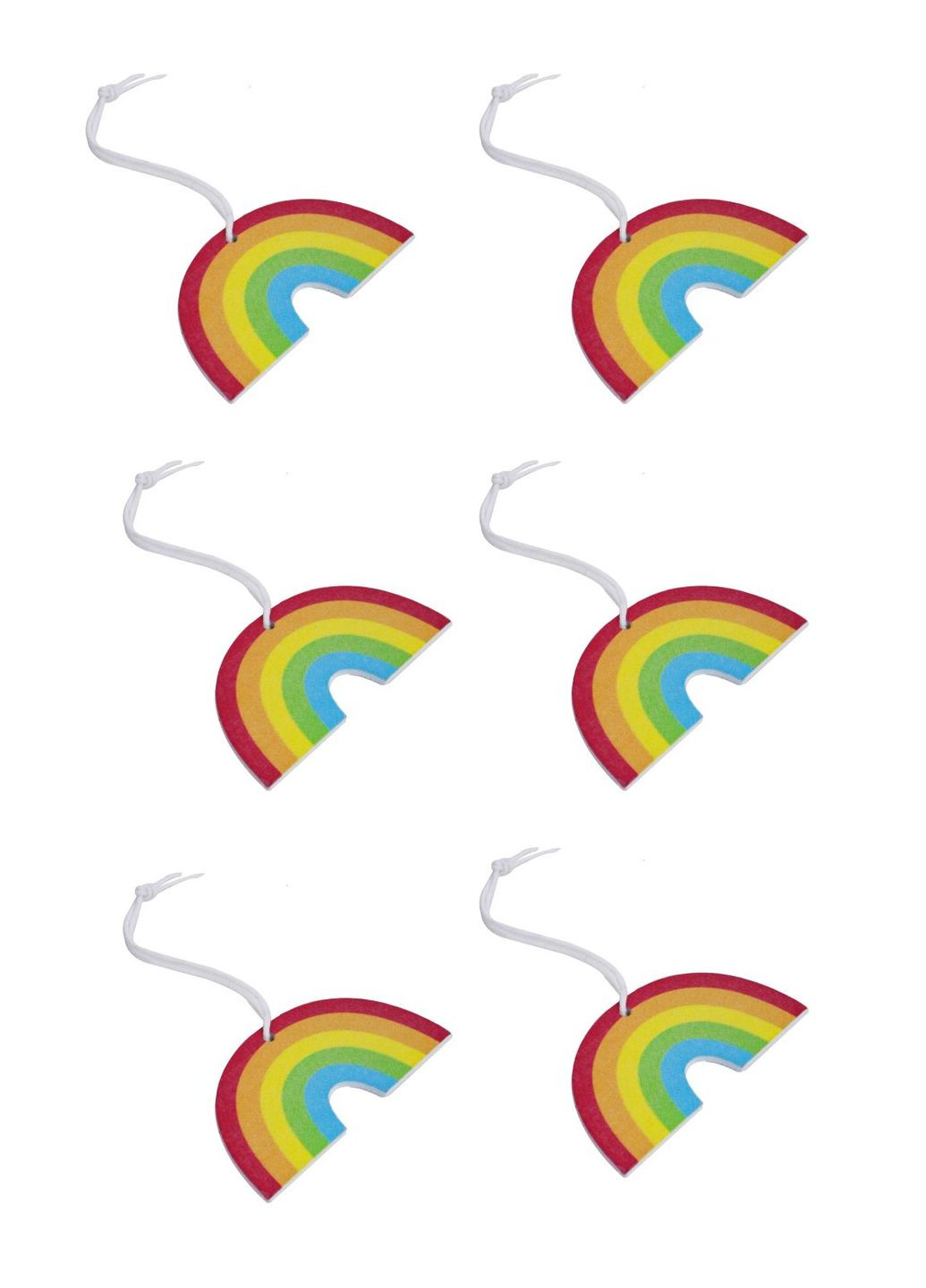 Декоративное висячее украшение «Радуга» 6 шт комбинированный Livarno home (330829356)