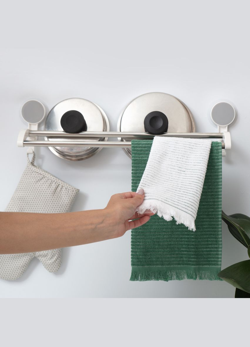 Держатель для полотенец MVM BP-9 двойной клеящийся (BP-9 WHITE) МВМ (365280685)