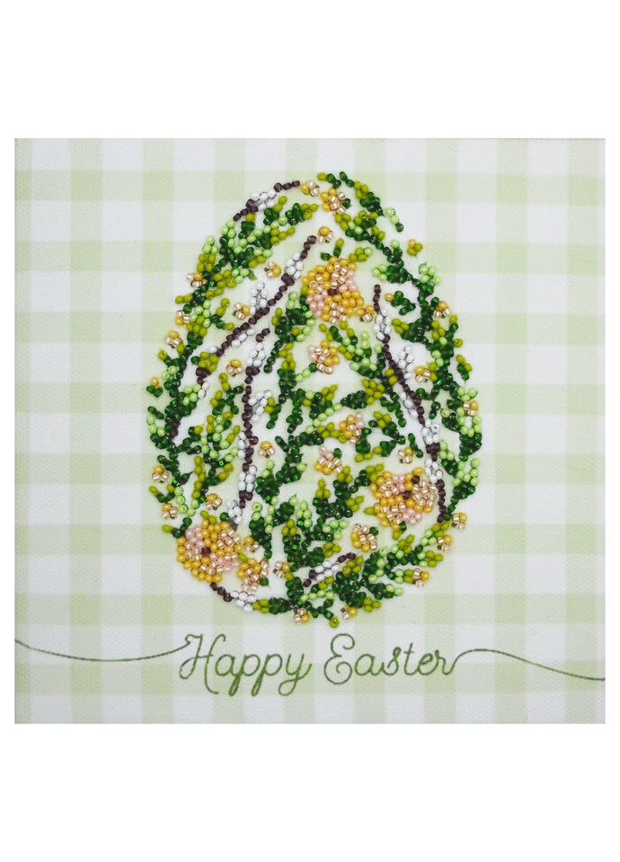 Набір для вишивання бісером "Пасхальний первоцвіт" AM-242 на натуральному полотні Abris Art (305231683)
