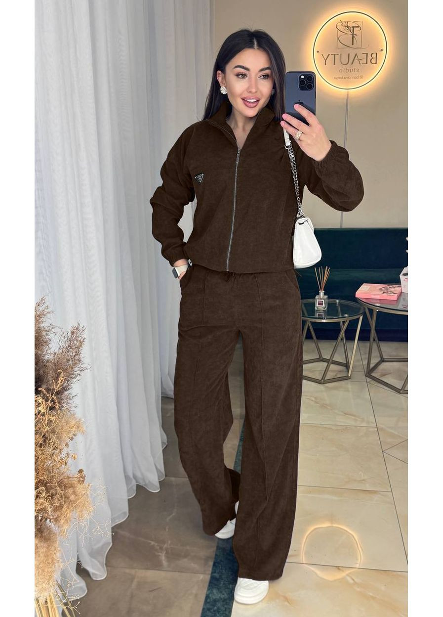 Женский костюм из микровельвета "Весенняя элегантность" | Размерная сетка в описании DK/DL Мода без кордонів (360818579)