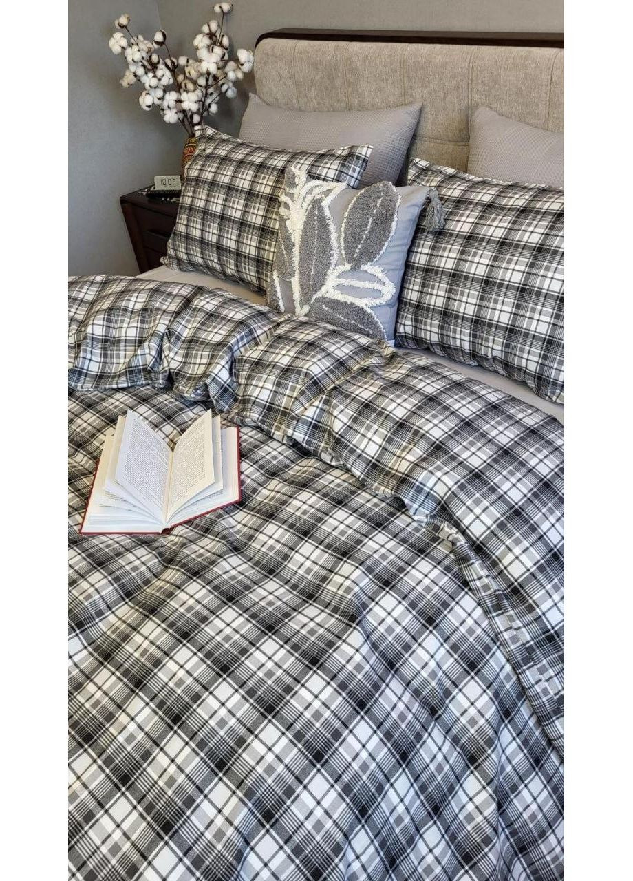 Постельное белье с резинкой Мустанг/, фланель(байка) Евро размер, наволочки 70/70 No Brand (363191108)