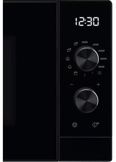 Мікрохвильова піч 25л, мех. керування, 900Вт, гриль, дисплей, інвертор, Electrolux (314746367)