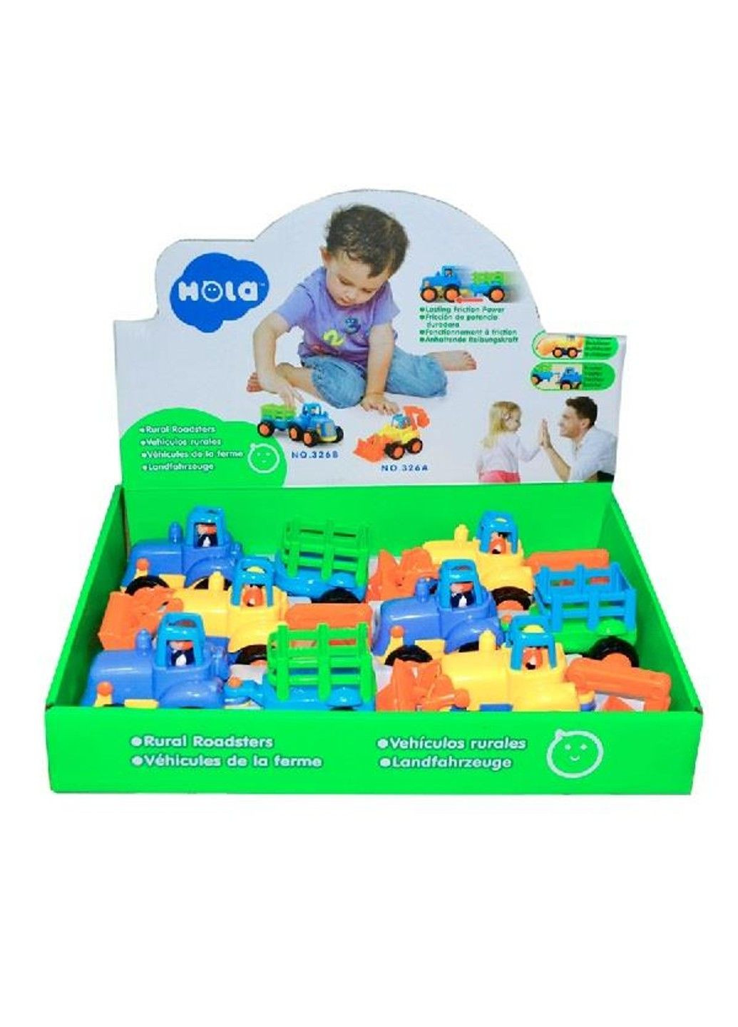 Набор машинок Бульдозер и трактор 6шт. (326AB-6) Hola Toys (333708007)