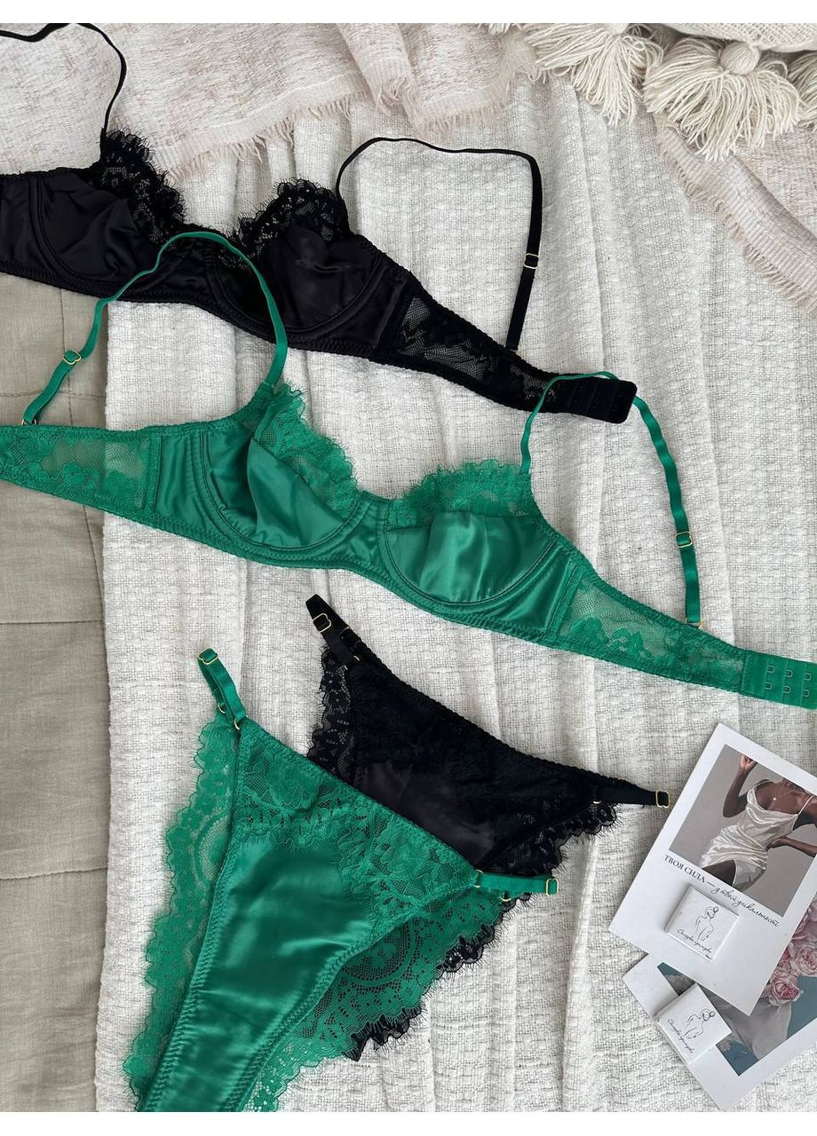 Зеленый комплект нижнего белья Domino