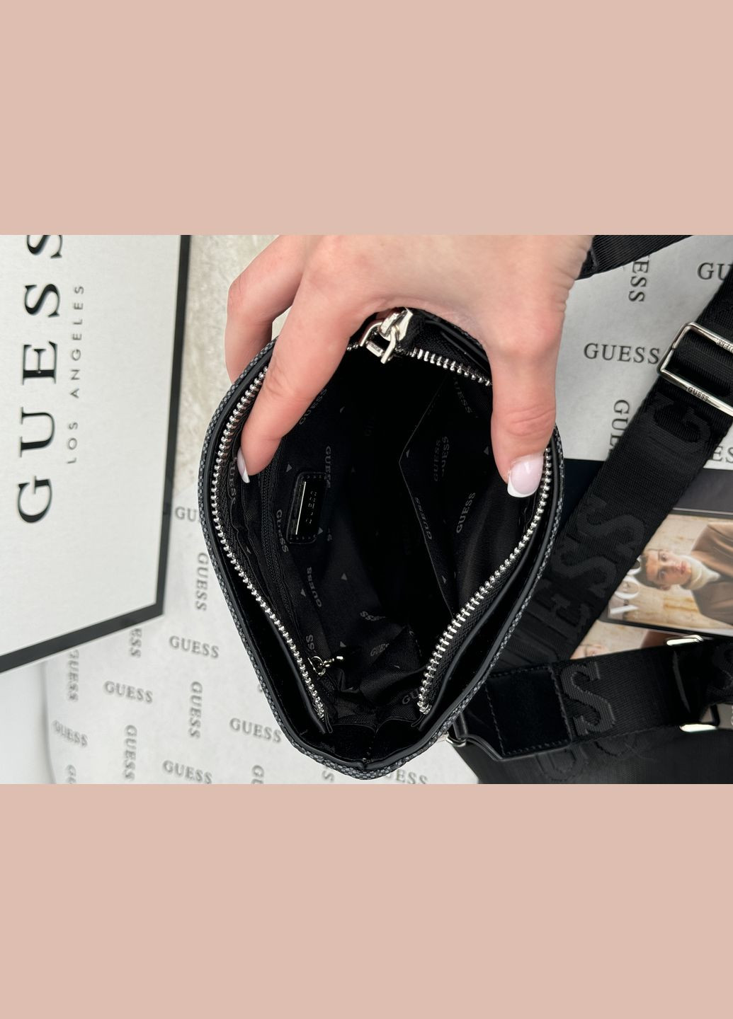 Мужская сумка (серый цвет) No Brand (317429536)