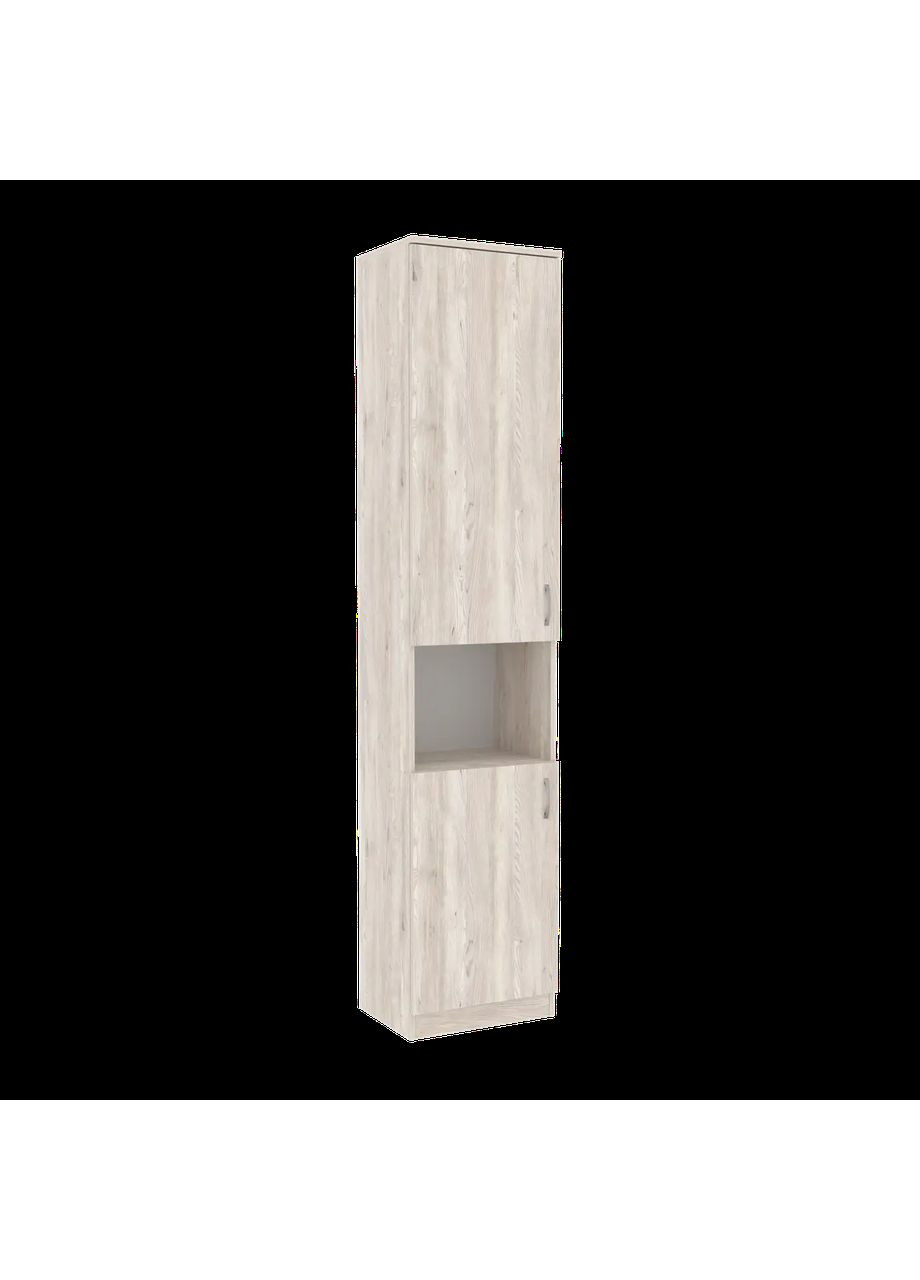 Шкаф пенал книжный Kontinent ОПК 1 Антрацит 45х34х210 см Континент (359502648)