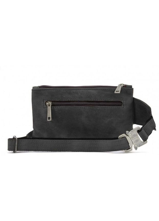 Сумка на пояс через плечо мужская кожаная Черный 35616 TARWA (334285436)