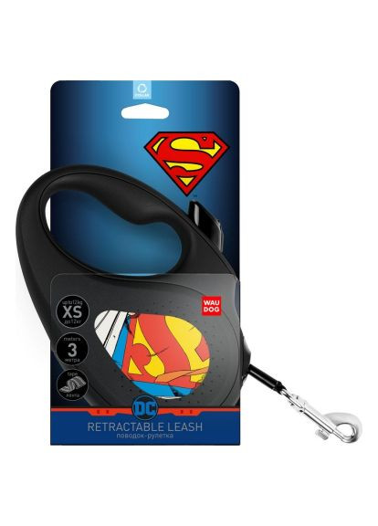 Поводок для собак R-leash "Супермэн Герой" S до 15 кг 5 м (8124-1008-01) WAUDOG R-leash &quot;Супермен Герой&quot; S до 15 кг 5 м (366487298)