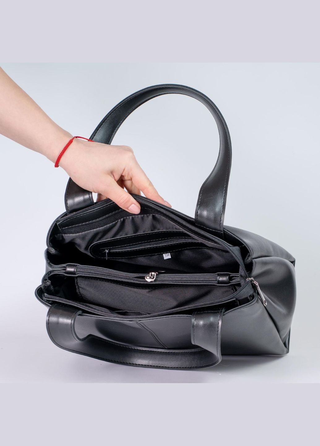 Сумка женская Шопер функциональная черная из экокожи NIUNIU (336493095)