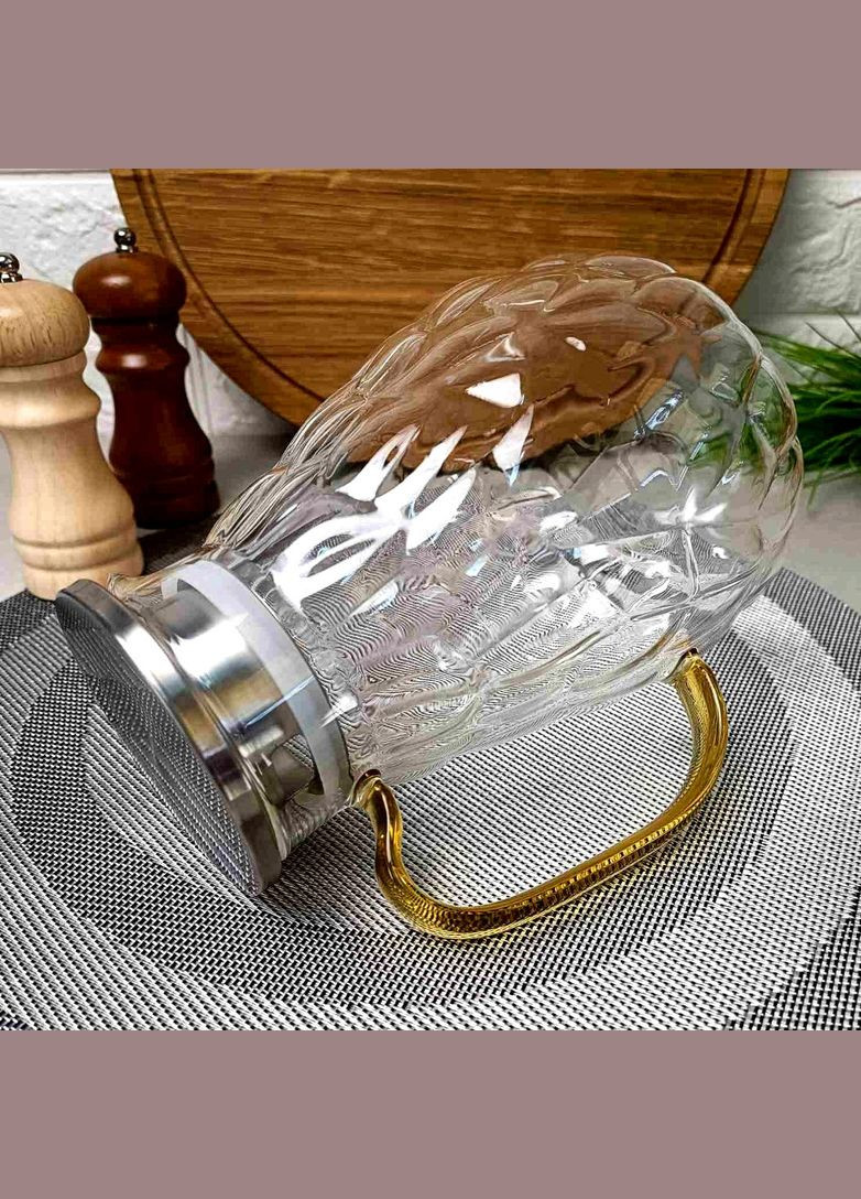 Стеклянный чайник для газовой плиты 1.8 л Berry No Brand (366818146)