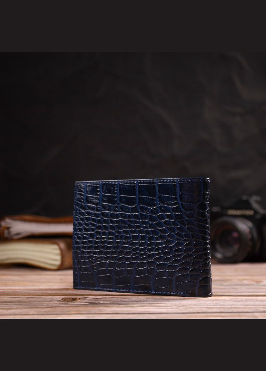 Красивый горизонтальный мужской бумажник среднего размера из натуральной кожи 21861 Canpellini (329150253)