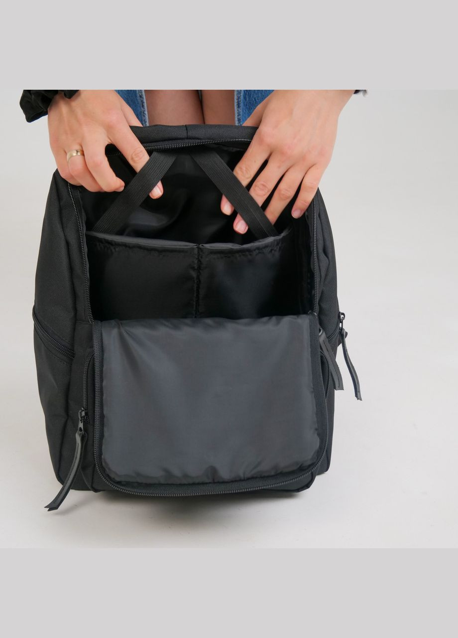 Компактний жіночий рюкзак оксфорд чорний колір ToBeYou klapan (293247101)