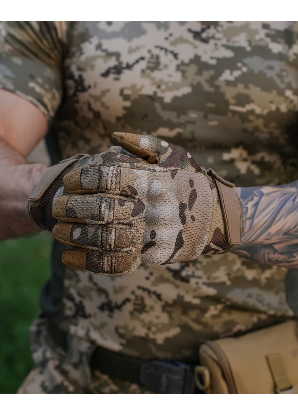 Перчатки тактические Microfiber мультикам Klost (361146104)