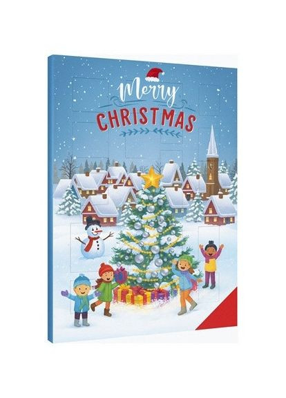 Набор подарков Новогодний Адвент календарь Merry Christmas Advent calendar Барон шоколадные фигурки Детский с окошками 75г Baron (364503142)