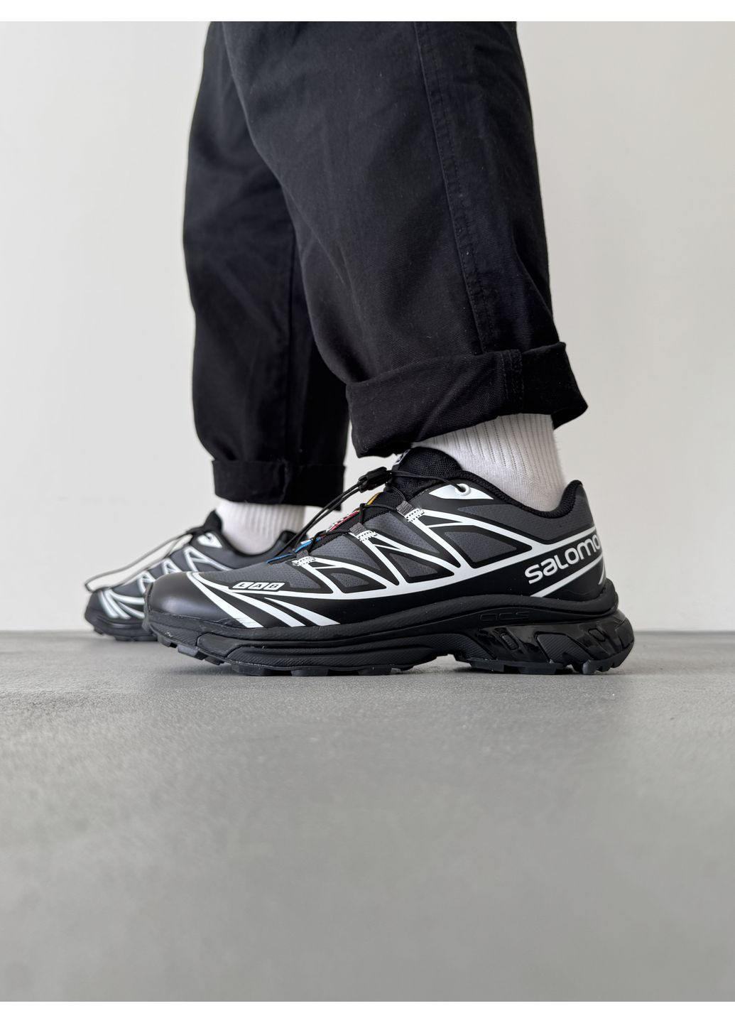 Сірі Осінні кросівки чоловічі salomon s / lab xt-6 black / grey саломон хт-6 No Brand