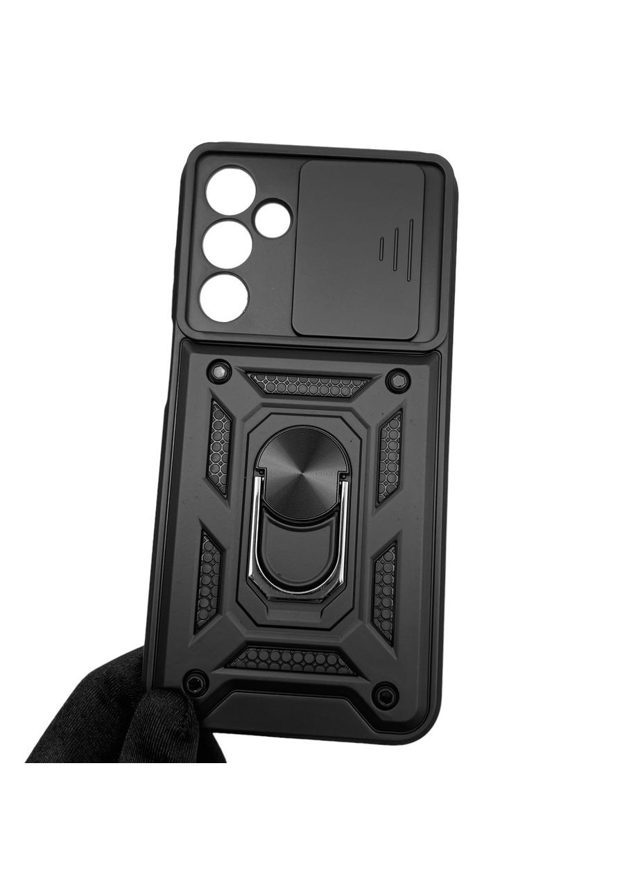 Чохол для Galaxy A25 5G SM-A256B броньований з кільцем зі шторкою на самсунг а25 5г чорний rg1 Samsung (366019883)