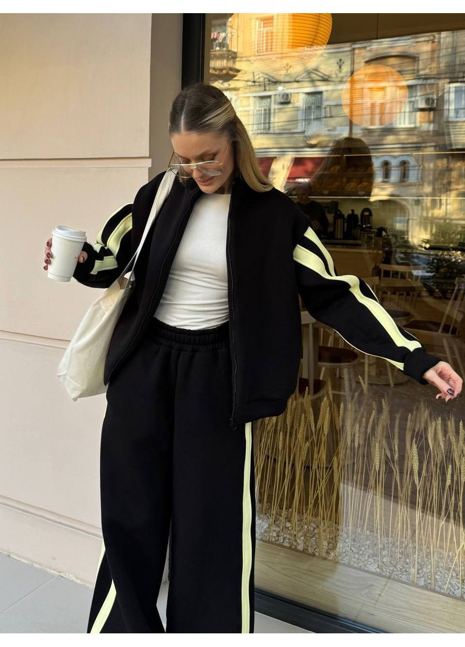 Стильний жіночий спортивний костюм з контрастними лампасами ❄️❄️❄️ Україна (372045817)