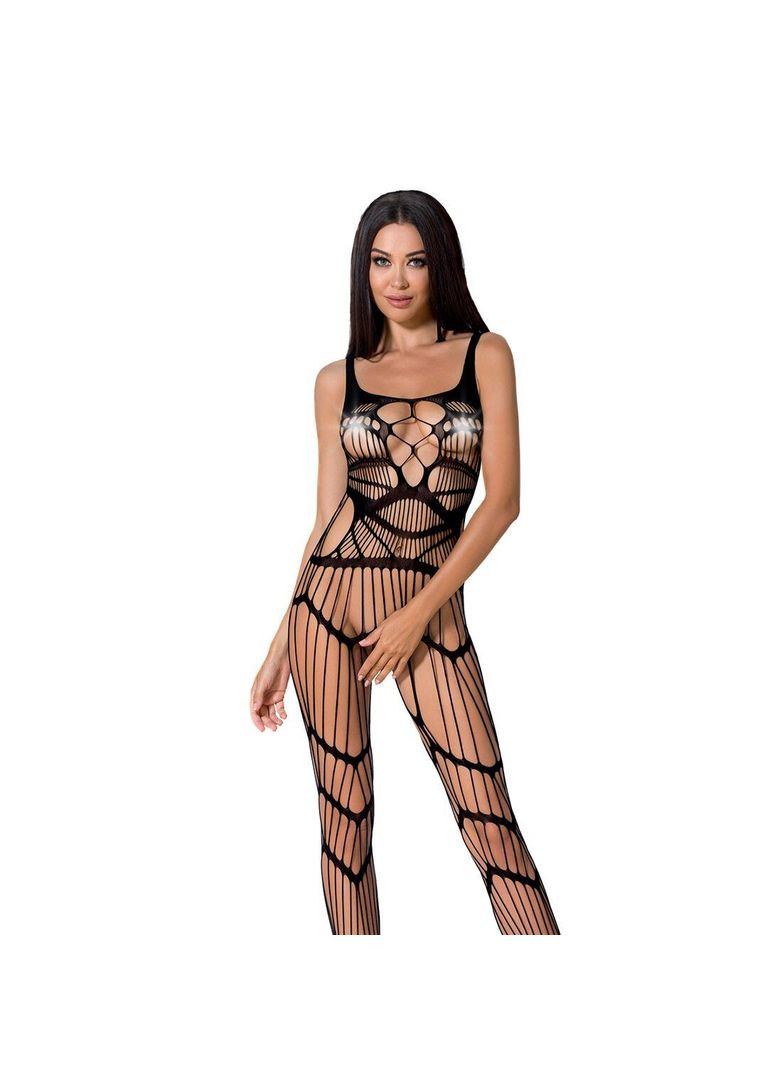 Бодистокинг BS058 black, комбинезон, очень воздушный, черный костюм сетка Passion (297138679)