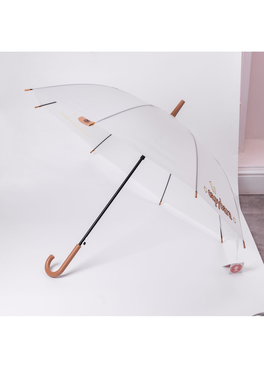 Белый детский зонт-трость полуавтомат складной 92 см yiwu hp-23-10 (364685071)