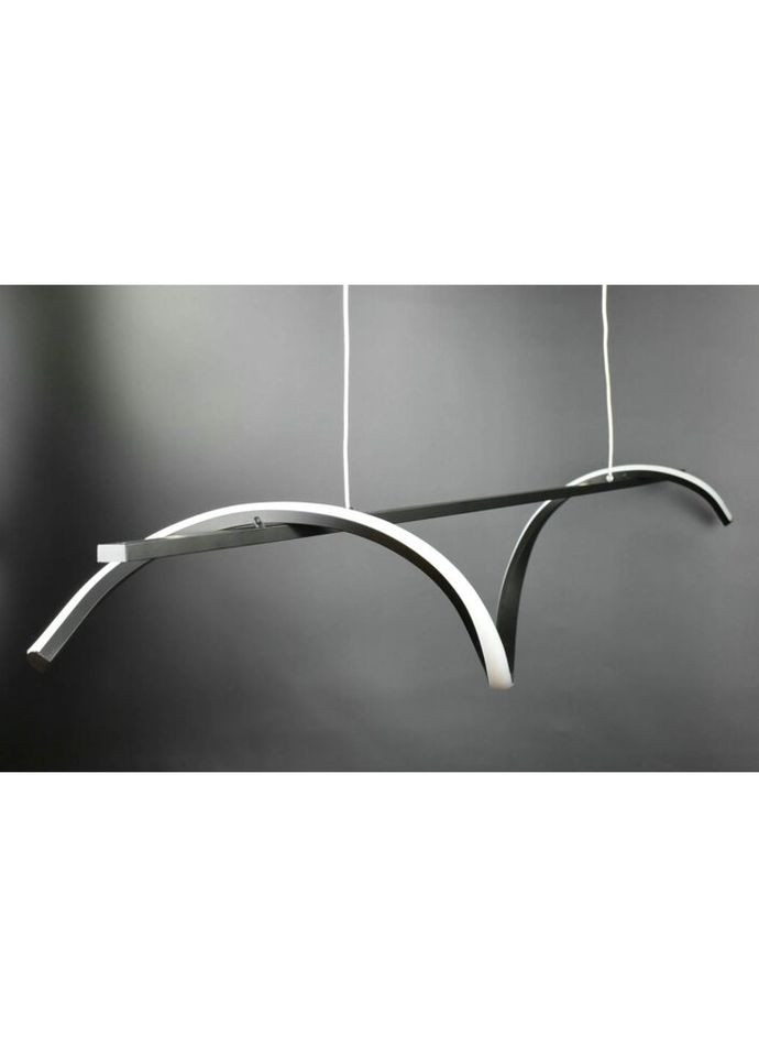 Люстра світлодіодна підвісна LED світильник для квартири на стелю ледве 27073 Чорний 30-160х10х100 см. Sunnysky (324396354)