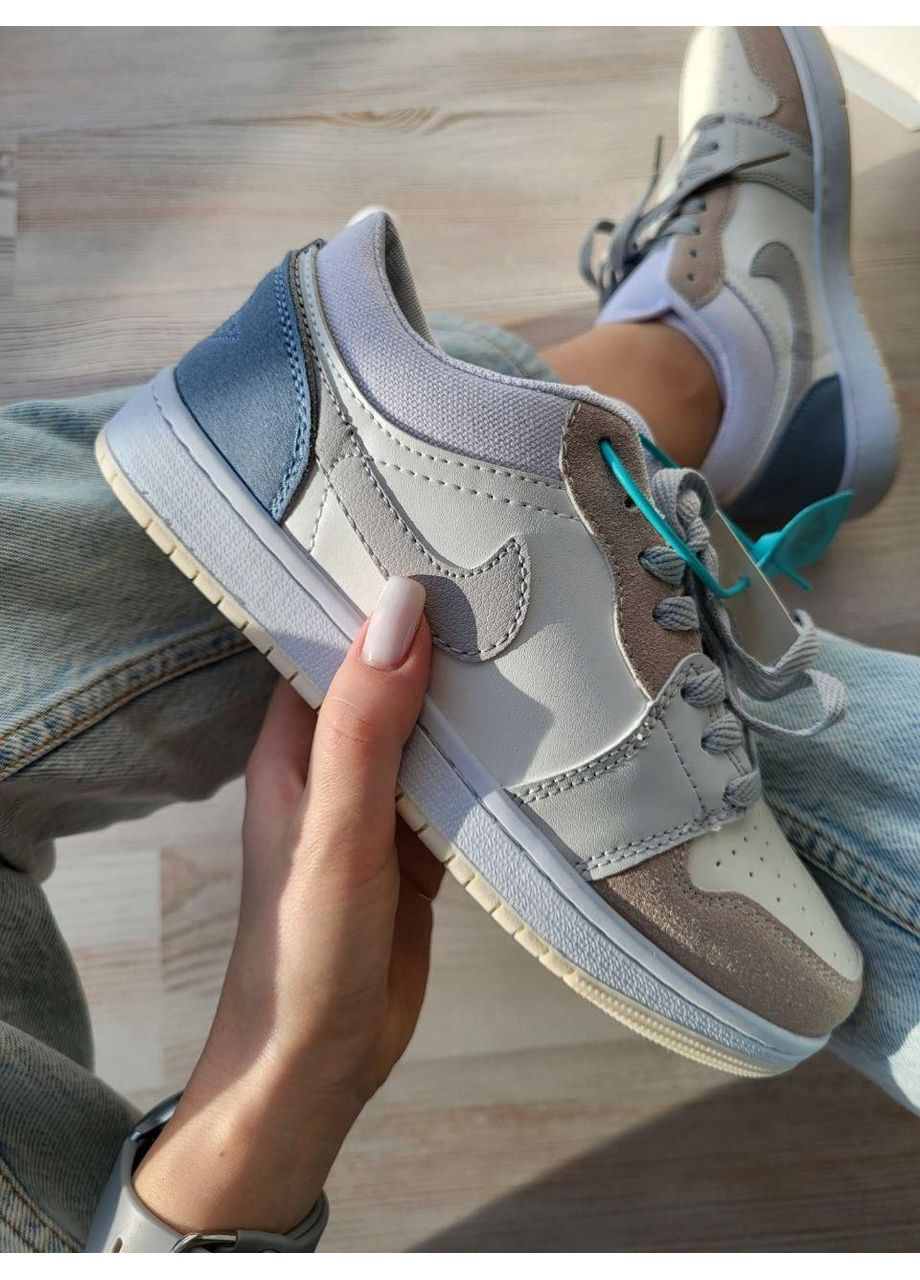 КРОСІВКИ ЖІНОЧІ NIKE AIR JORDAN 1 LOW DIOR НАЙК АІР ДЖОРДАН No Brand бежеві демісезони (368859860)