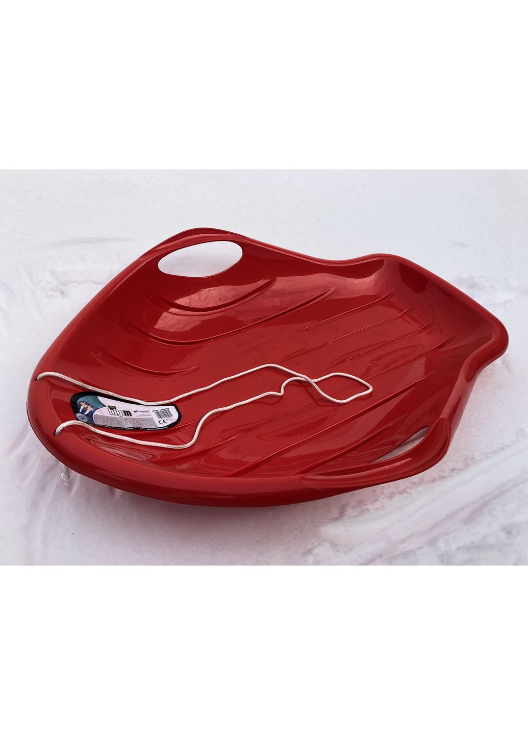 Зимние санки-ледянка BIG M красные для детей и взрослых легкие и прочные для катания на снегу ProDobro (367267873)