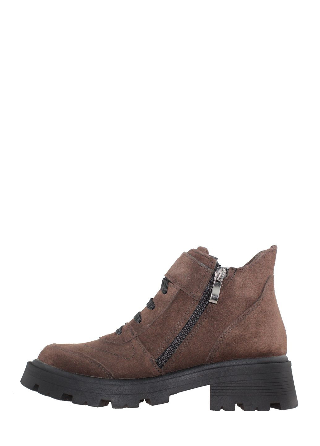 Осенние ботинки aд-19-11 коричневый Alvista из натуральной замши