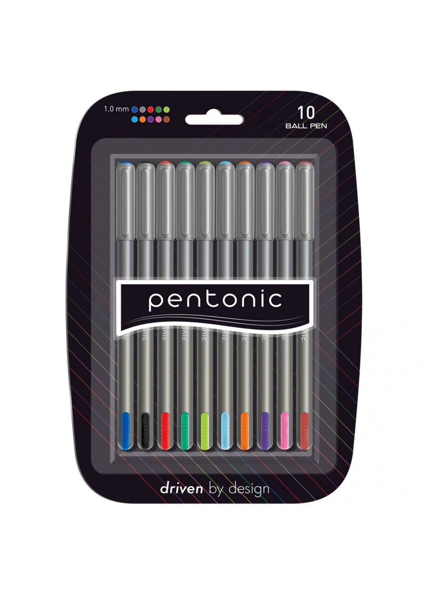 Набор шариковых цветных ручек 412199 10 шт Pentonic (365680418)