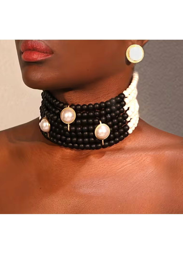 Комплект Чокер та сережки акцентні No Brand (369489900)