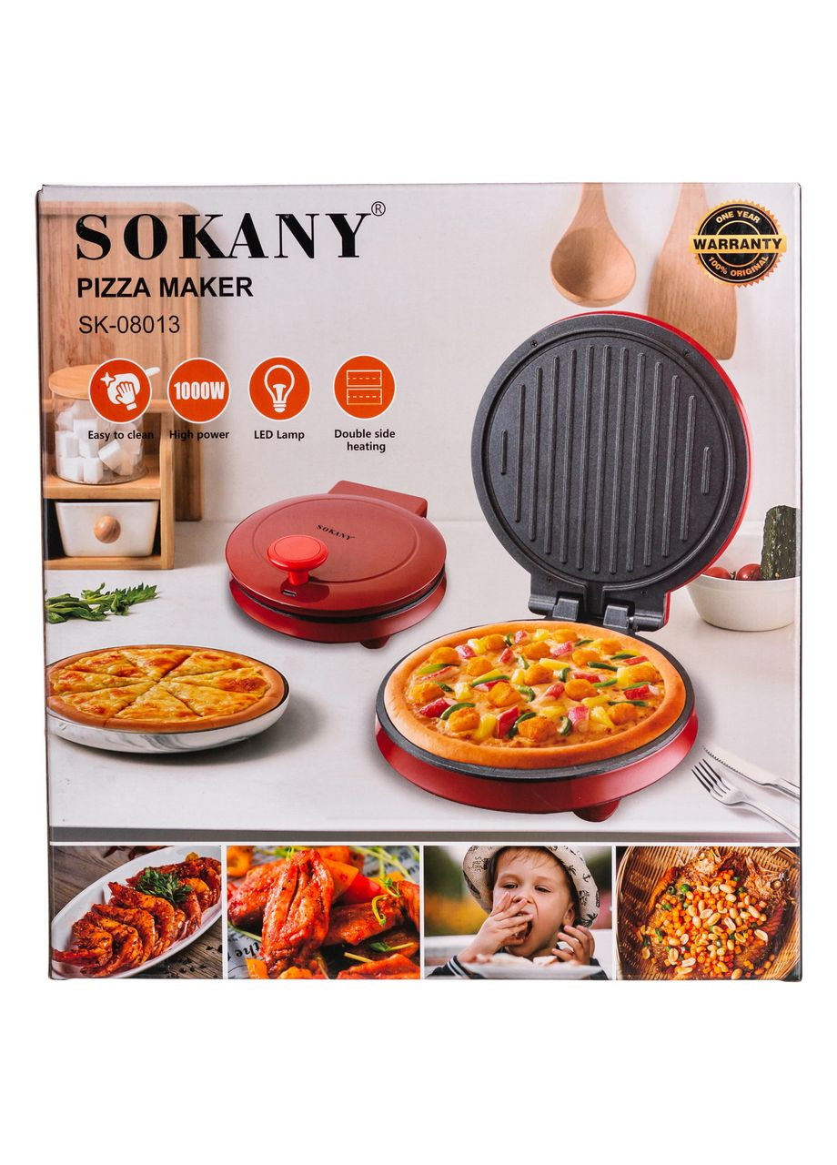 Пиццамейкер SK-08013 Электрическая печь для пиццы красный Sokany (339866186)