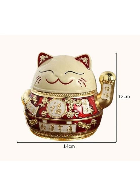 Настольная креативная оригинальная металлическая пепельница в форме Счастливого Кота No Brand (305866307)