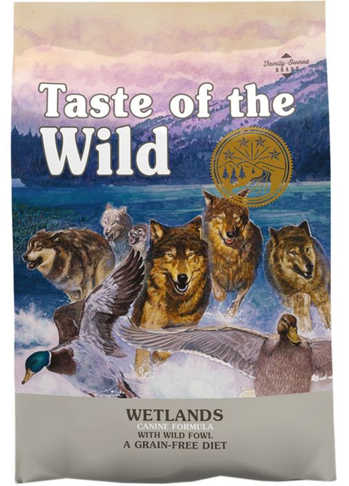 Сухой корм для собак WETLANDS CANINE с мясом утки 12.2 кг (9747HT60)(0074198614226) Taste of the Wild (288576445)