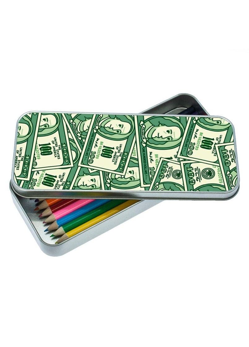 Органайзер для канцелярського приладдя металевий,кейс для дрібниць кошти 7*18 см Silver No Brand (309154766)