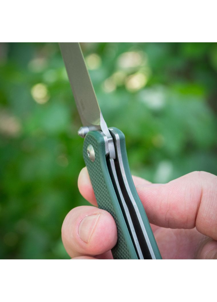 Складний ніж G6804-GR - сталь 8Cr14Mov, зелена рукоять Ganzo (363132421)