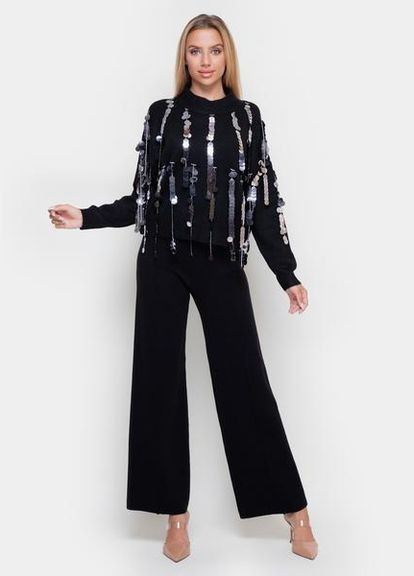 Черный свитер 110-68123-87 черный black sam Samange