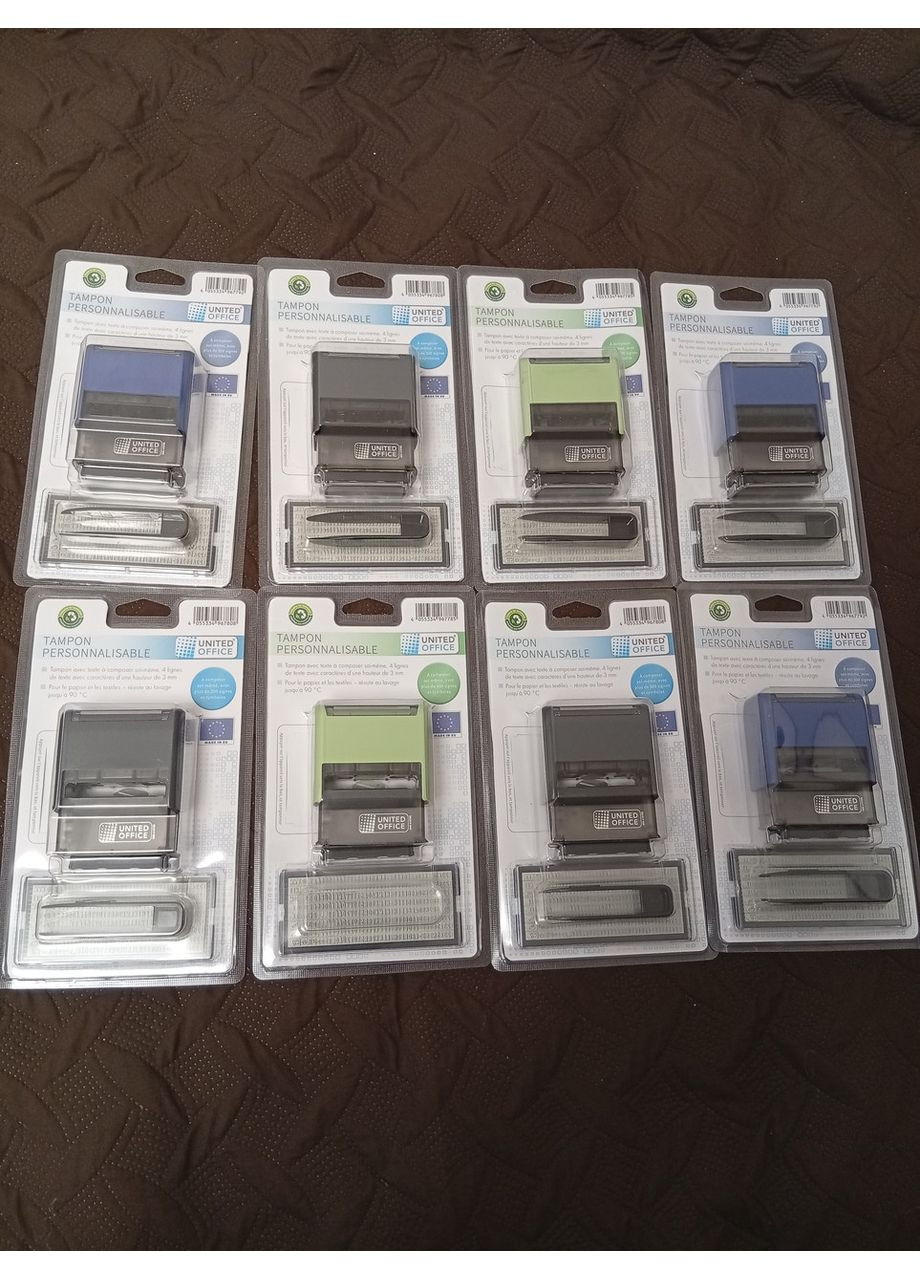 Штамп самонабірний на чотири рядки Англійською, Французькою та Іспанською мовою,виробник Trodat (365593477)