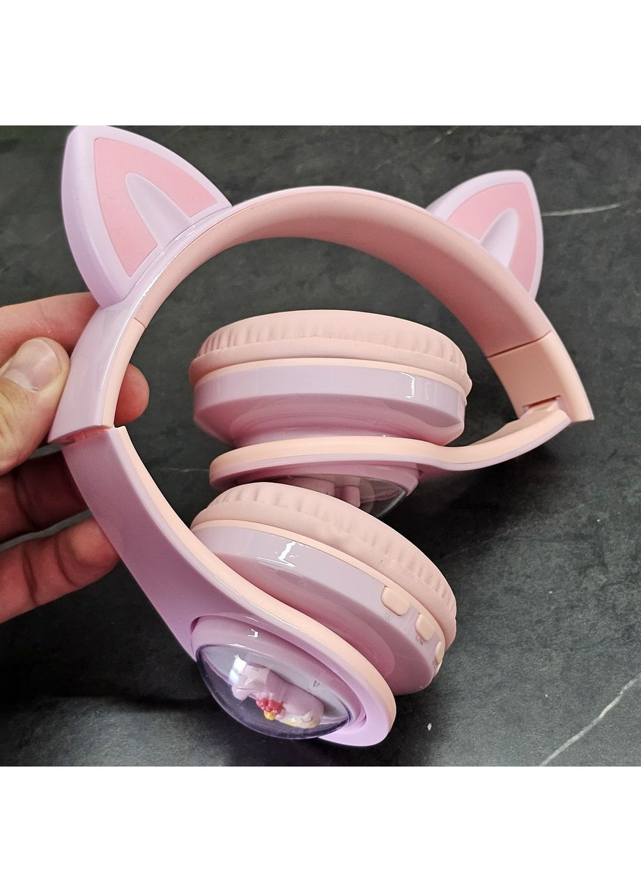 Накладні бездротові навушники Cat ear KT-M18 Bluetooth RGB Light з мікрофоном і підсвіткою No Brand (353497703)