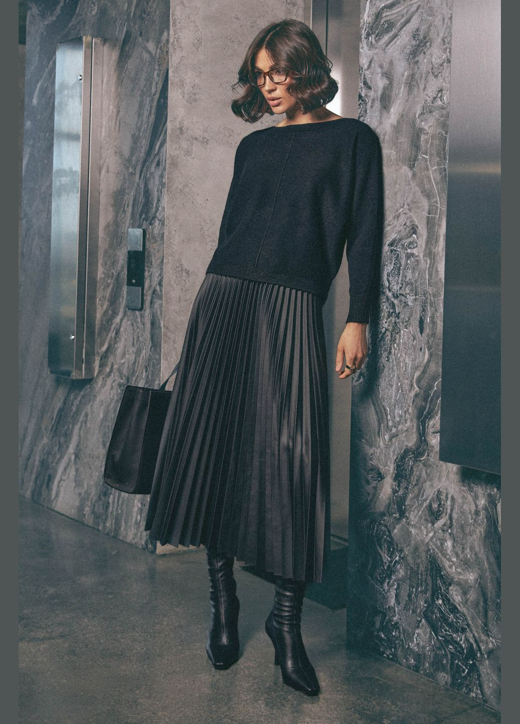 Черная кэжуал однотонная юбка ST-Seventeen