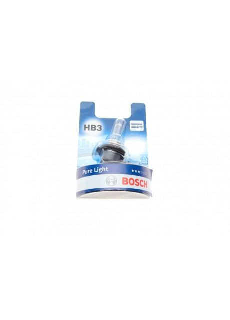 Лампа розжарювання HB3 12V 60W P20d PURE LIGHT 1шт. blister (вир-во ) Bosch (332212914)