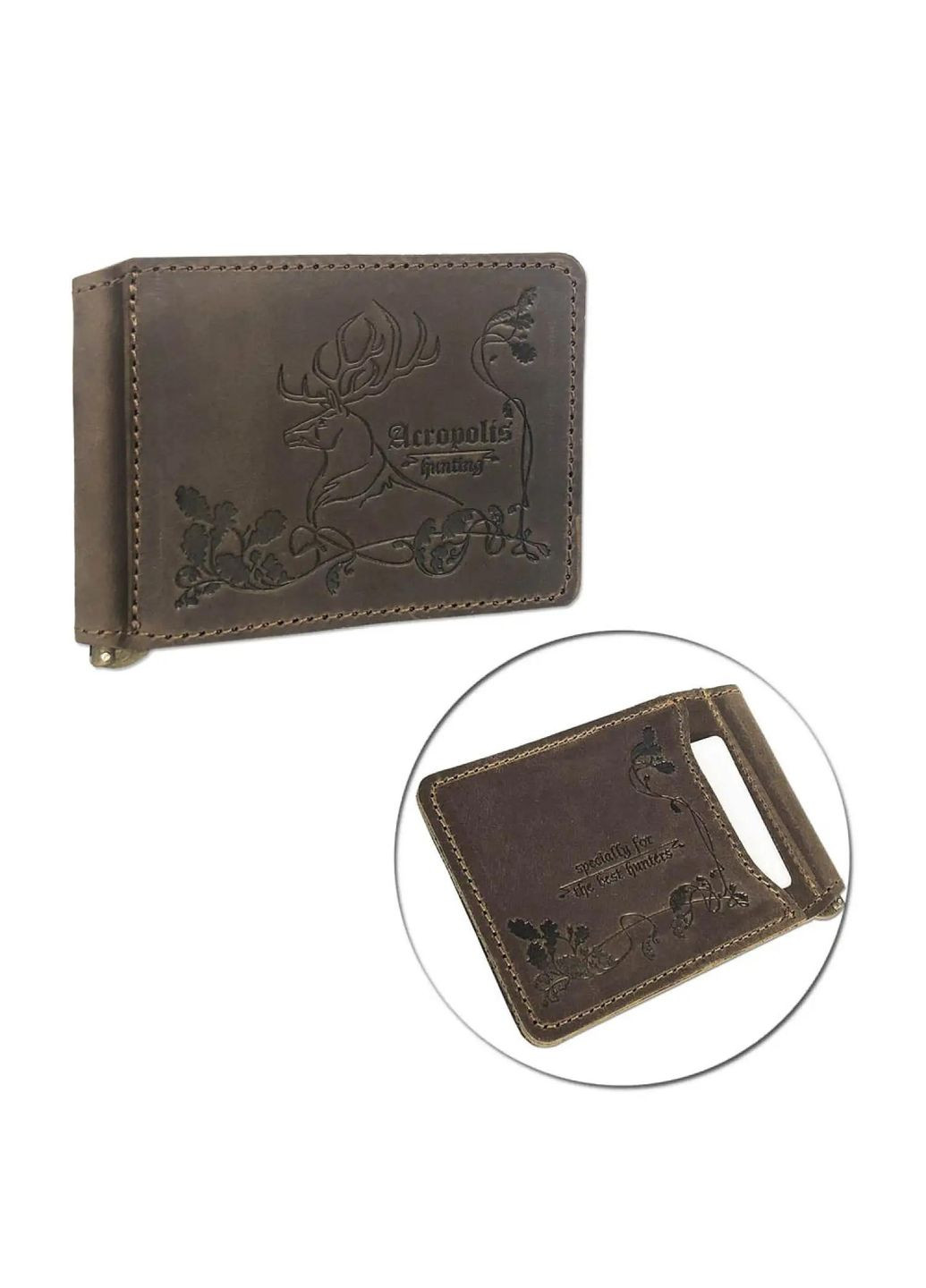 Зажим для денег кожаный АГ-2 Acropolis (329741049)