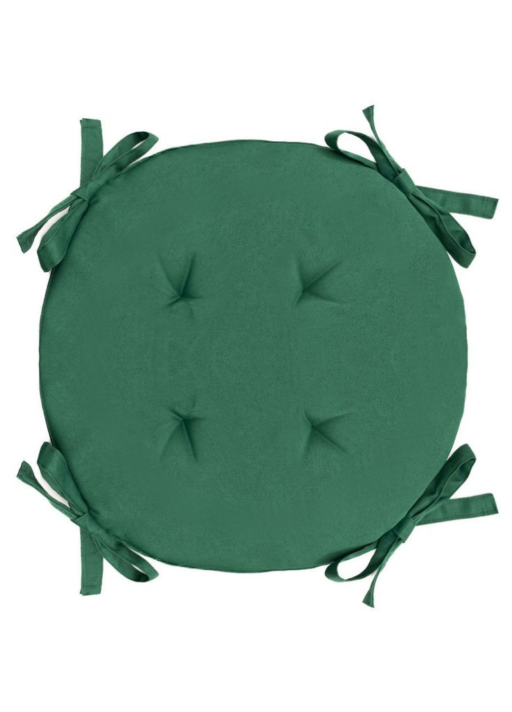 Подушка для кресла Ø 40х3 см темно-зеленый No Brand (324832280)